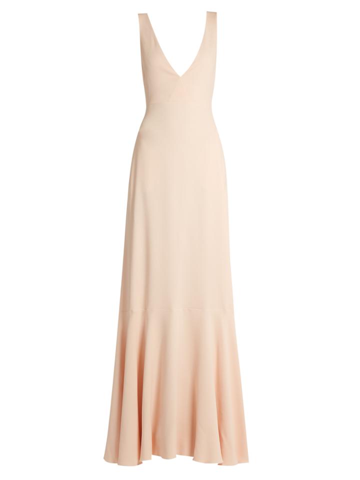 Rochas Open Tie-back Gown