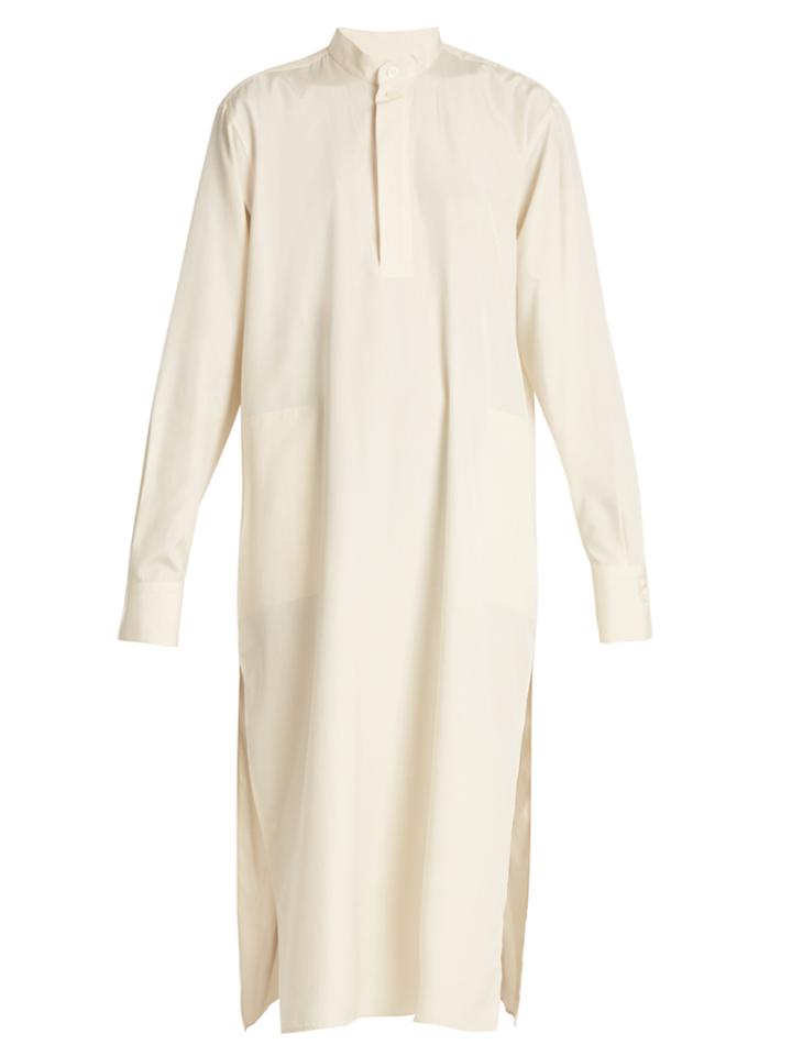 Connolly Mandarin-collar Silk-blend Dress