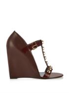 Balenciaga Classic Screw Leather Wedge Sandals