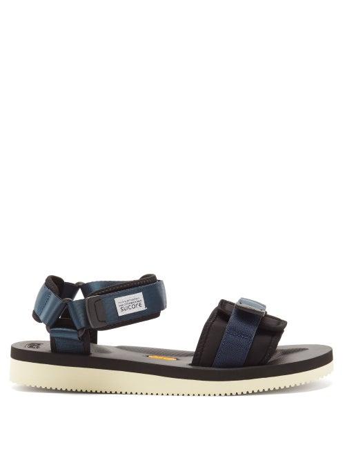 Matchesfashion.com Suicoke - Cel-v Velcro-strap Sandals - Mens - Navy