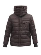 Matchesfashion.com Moncler - Gaite Hooded Recycled-fibre Quilted Down Jacket - Mens - Black