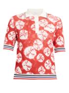 Stella Jean Geometric-intarsia Short-sleeved Sweater