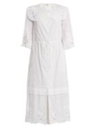Vilshenko Auberta Floral-embroidered Cotton Dress