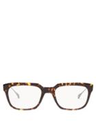 Matchesfashion.com Dita Eyewear - Argand Tortoiseshell Square Frame Acetate Glasses - Mens - Brown