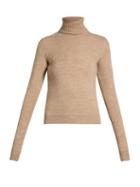 Matchesfashion.com Stella Mccartney - Roll Neck Wool Knit Sweater - Womens - Camel