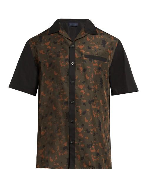Lanvin Camouflage-print Silk Shirt