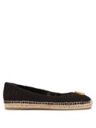 Matchesfashion.com Gucci - Lilibeth Gg Faux Pearl Embellished Espadrilles - Womens - Black