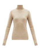 Matchesfashion.com Gabriela Hearst - Myers Cashmere-blend Roll-neck Sweater - Womens - Beige