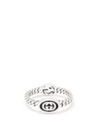Gucci - Gg Slim Curb-link Effect Sterling-silver Ring - Mens - Silver