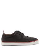 Matchesfashion.com Thom Browne - Longwing Grained Leather Brogues - Mens - Black