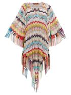 Matchesfashion.com Missoni - Lace-up Zizag-knitted Cover Up - Womens - Multi