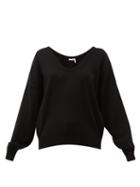 Matchesfashion.com See By Chlo - Scoop Neck Wool Blend Sweater - Womens - Black