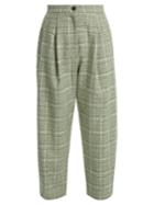Natasha Zinko High-rise Wool-blend Tweed Trousers