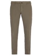 Matchesfashion.com Incotex - Slim Leg Cotton Blend Trousers - Mens - Grey