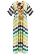 Matchesfashion.com Rianna + Nina - Patchwork Vintage Silk-satin Maxi Dress - Womens - Multi