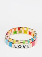 Roxanne Assoulin - Love Rainbow Enamel Bracelet Set - Womens - Multi