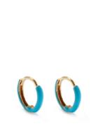 Matchesfashion.com Fry Powers - Unicorn Rainbow Enamel & 14kt Gold Huggie Earrings - Womens - Blue