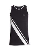 Every Second Counts Retro Diagonal-stripe Tank Top