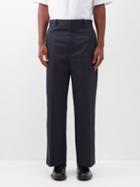 Acne Studios - Pyko Organic Cotton-twill Trousers - Mens - Navy
