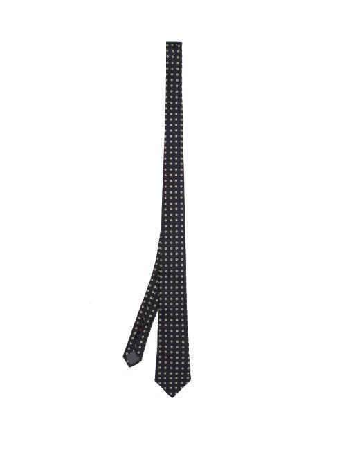 Matchesfashion.com Brunello Cucinelli - Polka-dot Silk-twill Tie - Mens - Blue