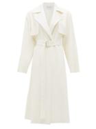 Matchesfashion.com Michelle Waugh - The Carina Oversized Cotton-blend Trench Coat - Womens - White