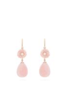 Matchesfashion.com Irene Neuwirth - Diamond, Pink Opal & 18kt Rose Gold Earrings - Womens - Rose Gold