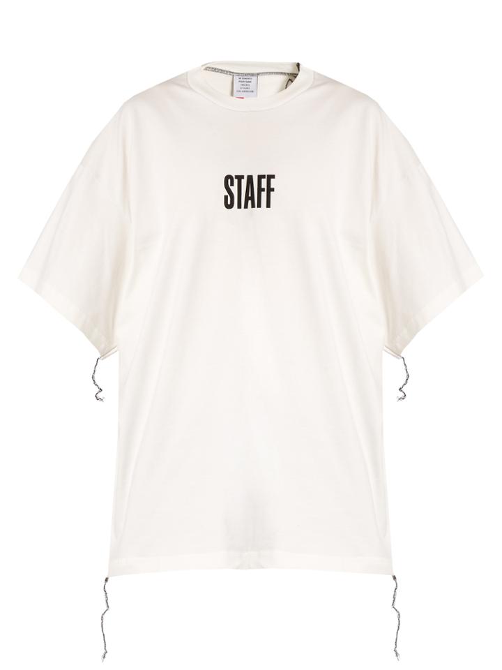 Vetements X Hanes Oversized Cotton T-shirt