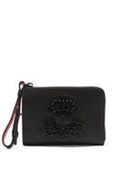Christian Louboutin Tinos Crest-embellished Leather Wallet