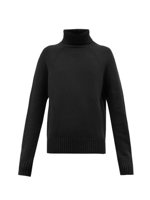 Matchesfashion.com Holiday Boileau - Mick Roll Neck Virgin Wool Sweater - Womens - Navy