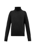 Matchesfashion.com Holiday Boileau - Mick Roll Neck Virgin Wool Sweater - Womens - Navy