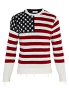 Matchesfashion.com Valentino - Flag Cashmere Sweater - Mens - Red