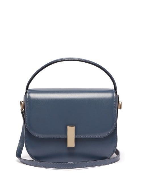 Matchesfashion.com Valextra - Iside Cross Body Leather Bag - Womens - Blue