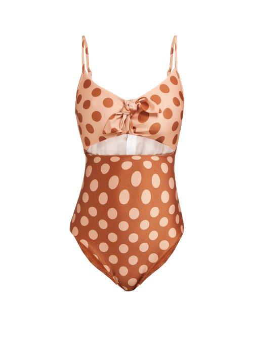 Matchesfashion.com Zimmermann - Primrose Tie Front Swimsuit - Womens - Multi