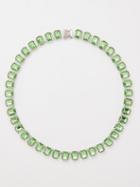 Joolz By Martha Calvo - Anna Crystal & Rhodium-plated Necklace - Womens - Green