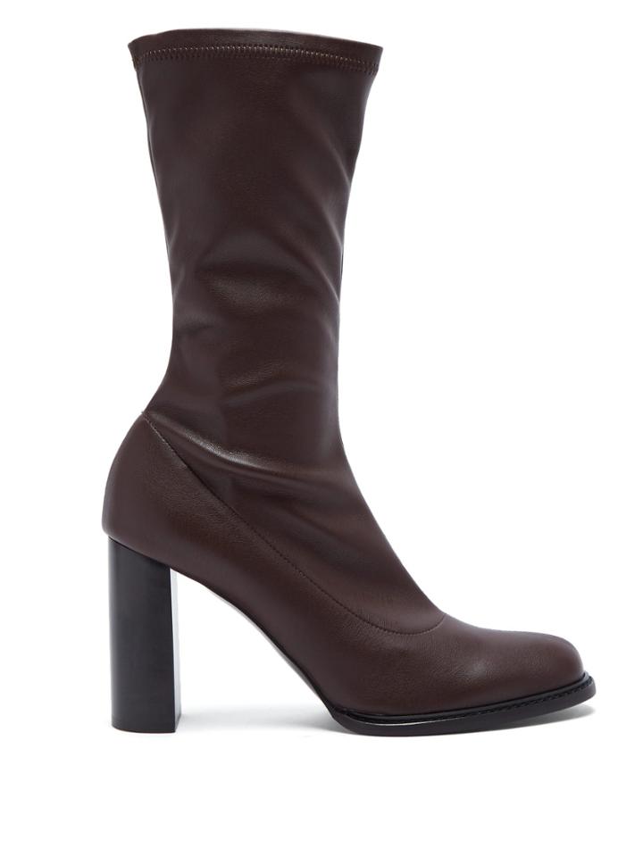 Stella Mccartney Block-heel Faux-leather Boots