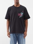 Dolce & Gabbana - Hawaiian-print Cotton-jersey T-shirt - Mens - Black