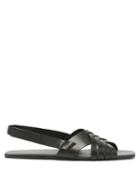 The Row - Meera Caged Leather Slingback Sandals - Womens - Black