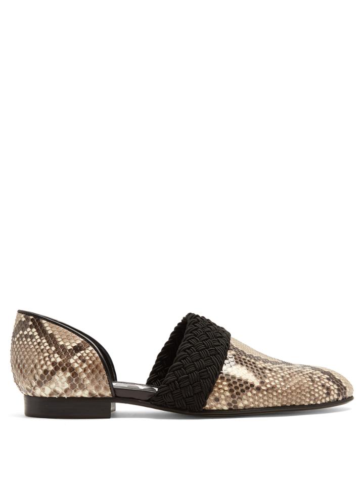 Loewe Flex Python Loafers