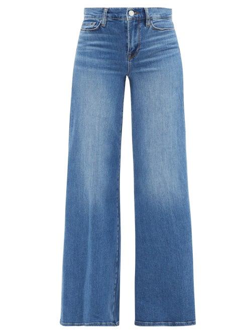 Frame - Le Palazzo Wide-leg Jeans - Womens - Mid Denim