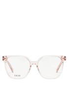Dior - Diorspirito Oversized Acetate Glasses - Womens - Pink