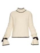 J.w.anderson Cuff-detail Chunky-knit Sweater