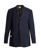 Matchesfashion.com Vetements - Oversized Single Breasted Cotton Blazer - Womens - Navy