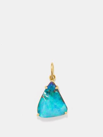 Irene Neuwirth - Boulder Opal & 18kt Gold Charm - Womens - Blue Multi