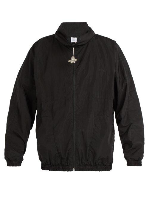 Matchesfashion.com Vetements - Angel Zip Though Track Jacket - Mens - Black