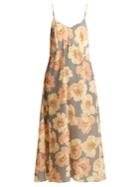Raey Bust-cup Floral-print Silk Slip Dress