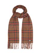Ami Check Virgin-wool Scarf