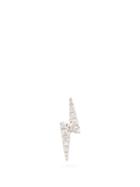 Matchesfashion.com Maria Tash - Lightning Bolt Diamond & 18kt Gold Single Earring - Womens - White Gold