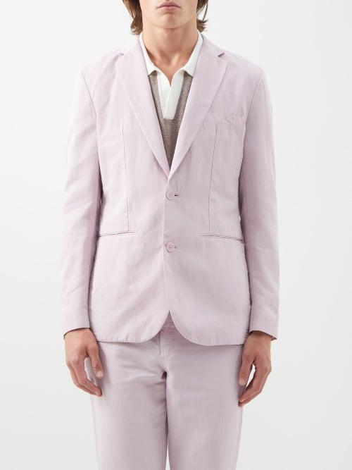 Orlebar Brown - Ullock Linen-blend Blazer - Mens - Pink