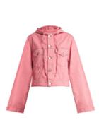 Matchesfashion.com Ganni - Hooded Denim Jacket - Womens - Pink