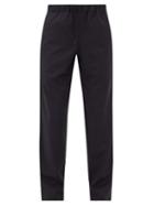 Matchesfashion.com A.p.c. - Kaplan Drawstring-waist Wool-herringbone Trousers - Mens - Navy